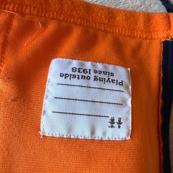 Columbia Kids XL 18-20 Fleece Jacket Orange Navy Blue Full Zip XB1107 1720841 - Picture 9 of 9